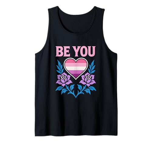 Lesbian Pride Be You Retro-Frauen lieben LGBTQ+ Tank Top Lesbian Pride Be You Retro-Frauen lieben LGBTQ+ Tank Top von Boldly Queer - Expressive Pride Apparel for All
