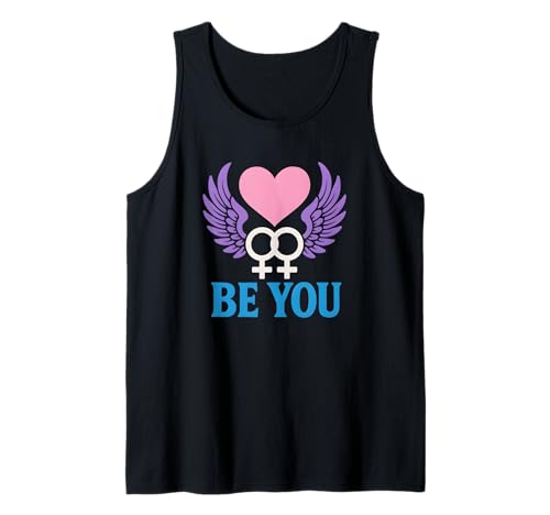 Lesbian Pride Be You Retro-Frauen lieben LGBTQ+ Tank Top Lesbian Pride Be You Retro-Frauen lieben LGBTQ+ Tank Top von Boldly Queer - Expressive Pride Apparel for All