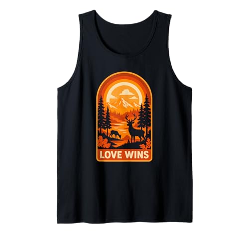 Lesbian Pride Month Love Wins Retro Damen LGBTQ+ Tank Top Lesbian Pride Month Love Wins Retro Damen LGBTQ+ Tank Top von Boldly Queer - Expressive Pride Apparel for All
