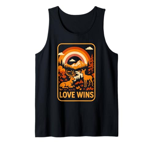 Lesbian Pride Month Love Wins Retro Damen LGBTQ+ Tank Top Lesbian Pride Month Love Wins Retro Damen LGBTQ+ Tank Top von Boldly Queer - Expressive Pride Apparel for All