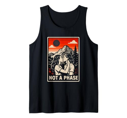 Lesbian Pride Not a Phase Retro Damen Liebe Frauen LGBTQ+ Tank Top von Boldly Queer - Expressive Pride Apparel for All