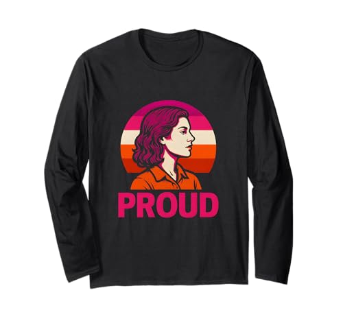 Lesbian Pride Stolze Vintage-Frauen lieben LGBTQ+ Langarmshirt Lesbian Pride Stolze Vintage-Frauen lieben LGBTQ+ Langarmshirt von Boldly Queer - Expressive Pride Apparel for All