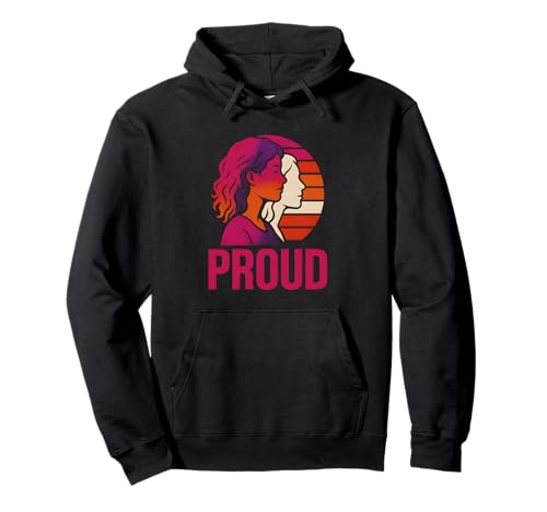 Lesbian Pride Stolze Vintage-Frauen lieben LGBTQ+ Pullover Hoodie Lesbian Pride Stolze Vintage-Frauen lieben LGBTQ+ Pullover Hoodie von Boldly Queer - Expressive Pride Apparel for All