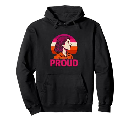 Lesbian Pride Stolze Vintage-Frauen lieben LGBTQ+ Pullover Hoodie Lesbian Pride Stolze Vintage-Frauen lieben LGBTQ+ Pullover Hoodie von Boldly Queer - Expressive Pride Apparel for All