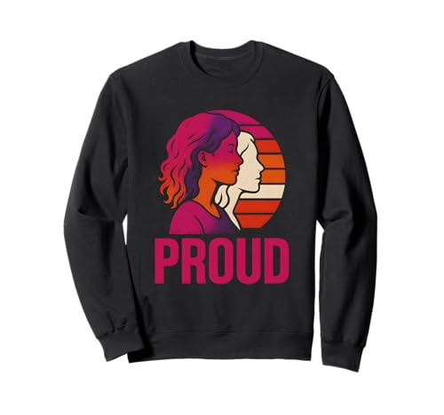 Lesbian Pride Stolze Vintage-Frauen lieben LGBTQ+ Sweatshirt Lesbian Pride Stolze Vintage-Frauen lieben LGBTQ+ Sweatshirt von Boldly Queer - Expressive Pride Apparel for All