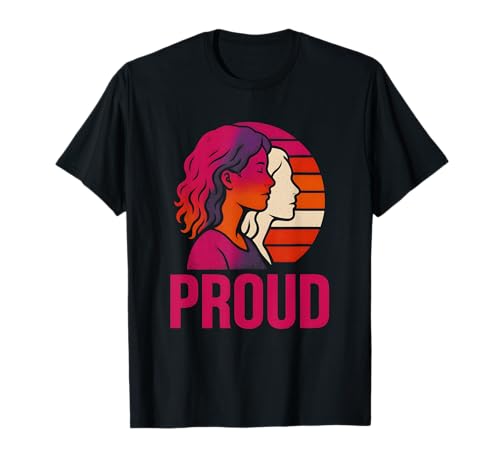 Lesbian Pride Stolze Vintage-Frauen lieben LGBTQ+ T-Shirt Lesbian Pride Stolze Vintage-Frauen lieben LGBTQ+ T-Shirt von Boldly Queer - Expressive Pride Apparel for All