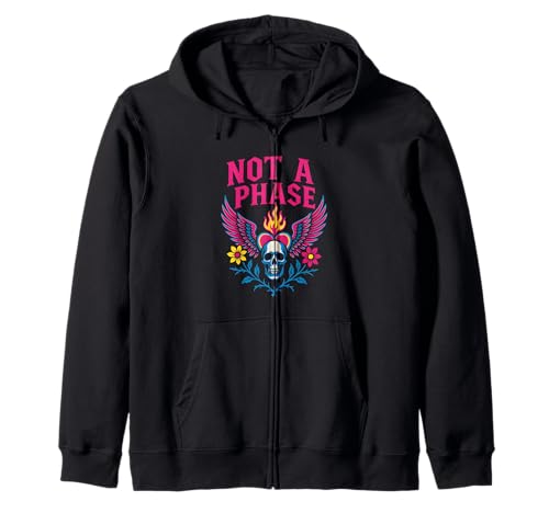 Pansexual Pride Not a Phase Retro Damen Herzen LGBTQ+ Kapuzenjacke Pansexual Pride Not a Phase Retro Damen Herzen LGBTQ+ Kapuzenjacke von Boldly Queer - Expressive Pride Apparel for All