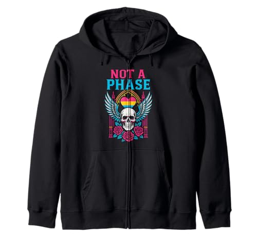 Pansexual Pride Not a Phase Retro Damen Herzen LGBTQ+ Kapuzenjacke Pansexual Pride Not a Phase Retro Damen Herzen LGBTQ+ Kapuzenjacke von Boldly Queer - Expressive Pride Apparel for All