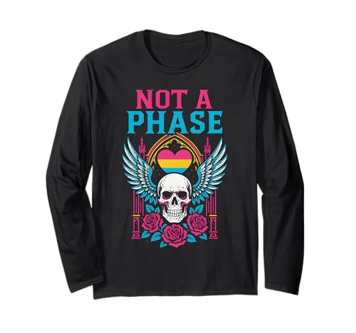 Pansexual Pride Not a Phase Retro Damen Herzen LGBTQ+ Langarmshirt Pansexual Pride Not a Phase Retro Damen Herzen LGBTQ+ Langarmshirt von Boldly Queer - Expressive Pride Apparel for All