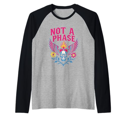 Pansexual Pride Not a Phase Retro Damen Herzen LGBTQ+ Raglan Pansexual Pride Not a Phase Retro Damen Herzen LGBTQ+ Raglan von Boldly Queer - Expressive Pride Apparel for All