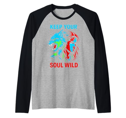 Therian Pride Keep Your Soul Wild Vintage Damen Wolf Raglan Therian Pride Keep Your Soul Wild Vintage Damen Wolf Raglan von Boldly Queer - Expressive Pride Apparel for All