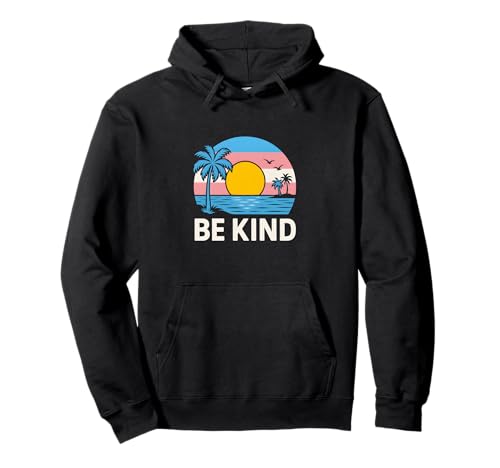 Transgender Pride Be Kind Retro Damen Trans Flagge Pullover Hoodie Transgender Pride Be Kind Retro Damen Trans Flagge Pullover Hoodie von Boldly Queer - Expressive Pride Apparel for All