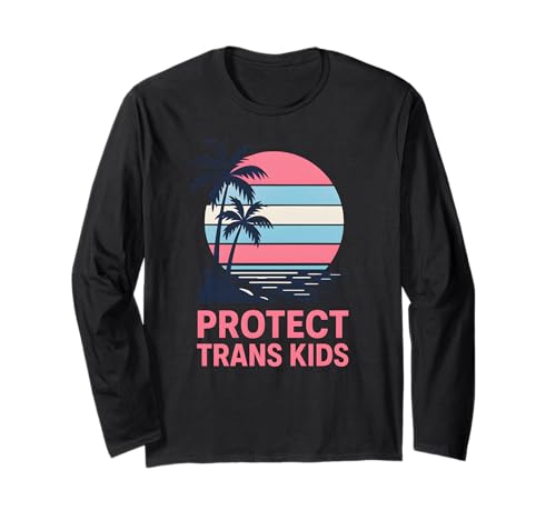 Transgender Pride Protect Trans Kids Retro LGBTQ+ Sichtbarkeit Langarmshirt Transgender Pride Protect Trans Kids Retro LGBTQ+ Sichtbarkeit Langarmshirt von Boldly Queer - Expressive Pride Apparel for All