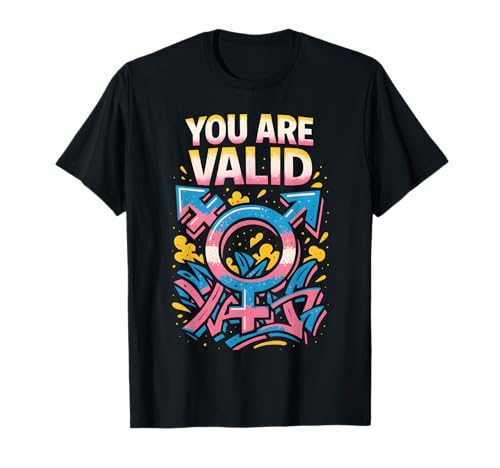 Transgender Pride You Are Valid Damen Unisex Trans Flagge T-Shirt Transgender Pride You Are Valid Damen Unisex Trans Flagge T-Shirt von Boldly Queer - Expressive Pride Apparel for All