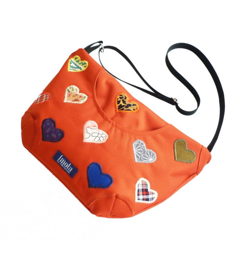 Bunte Geldbörse Regenbogen Orange Boho Boheme Crossbody Bag Mit Herzen Multicolor Halloween Kürbis Fiesta Glücklich Hippie von Boldpeach