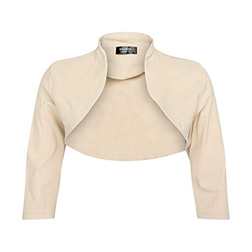 Bolerose Maßgeschneiderte 3/4 Hülse Bolero (Champganer, XXL) von Bolerose