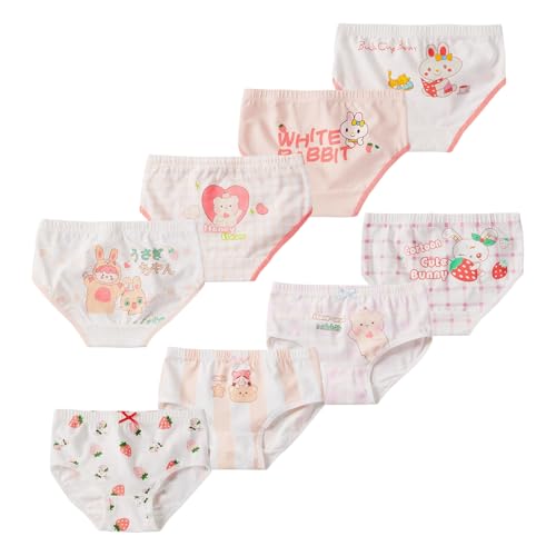 Boletochic Mädchen Unterhosen Baumwolle Baby Unterwäsche für 2-12 Jahre Kleinkind Höschen weich atmungsaktiv Slips 8er Pack von Boletochic