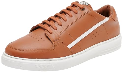 Boline Herren Sneakers aus Leder, Kamel, 41 EU von Boline