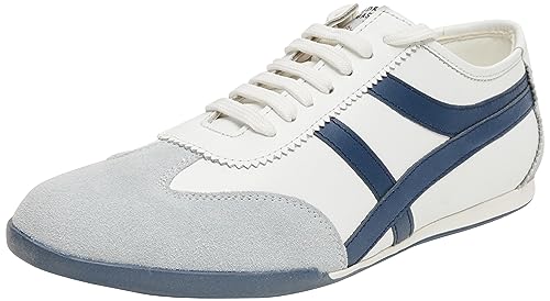 Boline Herren Sneakers aus Leder, Marine Weiss, 41 EU von Boline