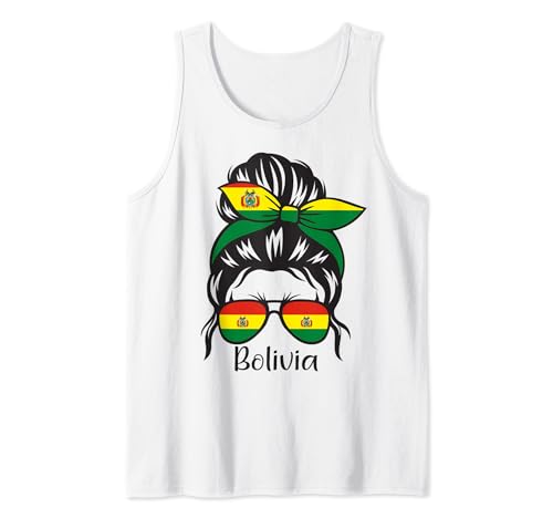 Bolivianisches Mädchen Bolivien Wurzeln Bolivien Flagge Tank Top von Bolivian Roots Women Girls Gifts