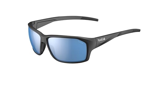 Bolle - Fenix, Black Matte, Sky Blue Polarized, Medium, Unisex, Erwachsene von Bolle