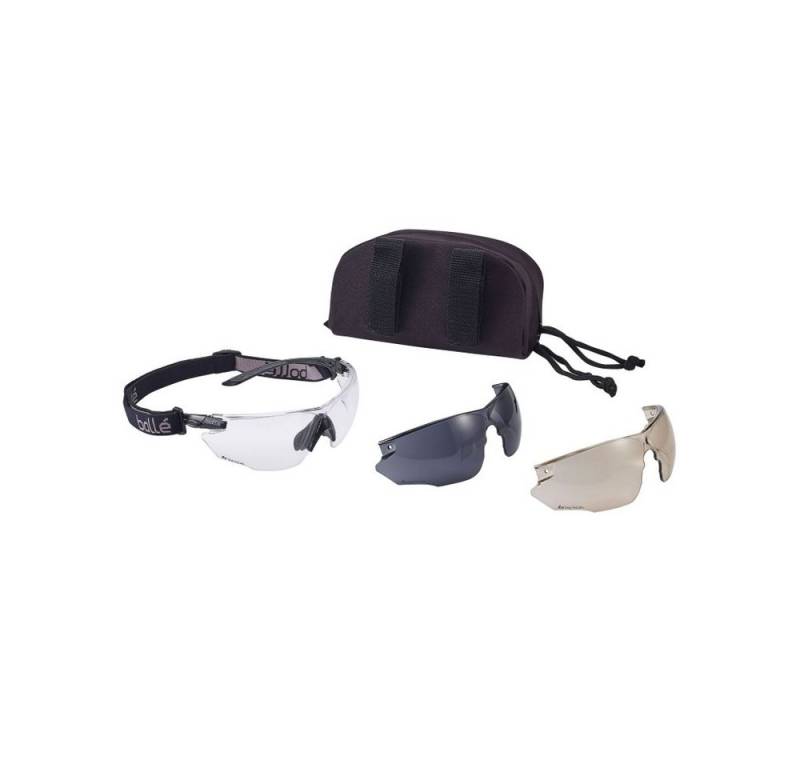 Bolle Sonnenbrille TACT.BRILLE BOLLÉ® ′COMBAT′ SCHWARZ Gläser mit Platinumbeschichtung von Bolle