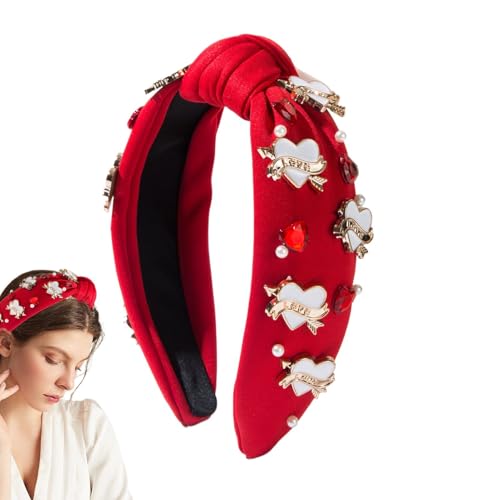 Bollisate Haarband mit Strasssteinen und Strasssteinen, breit, Haarschmuck für Partner, Freundin, Schwester, Ehefrau, Mutter von Bollisate