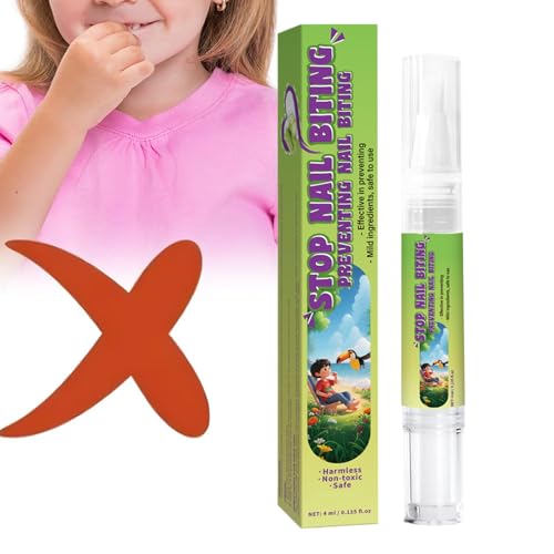 Bollisate Nagelbeißen Prävention Für Kinder,4ML Nagellack Gegen Daumenlutschen - Sicherer Fingerschutz Für Kleinkinder Und Erwachsene Zur Pflege Zu Hause Unterwegs Im Kindergarten von Bollisate
