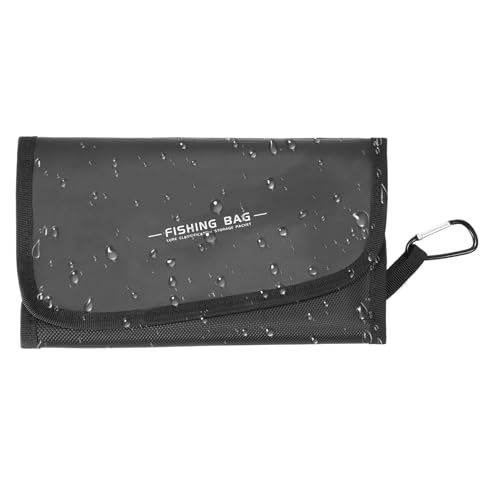 Bollisate Wasserfische Angeltasche | wasserdichte Kleine Angel Tasche | Tragbarer Entfernbarer Köder Aufbewahrungsbeutel Für Herren Damen Fluss Vater Surf Süßwasser Boot See Kajak Teich von Bollisate