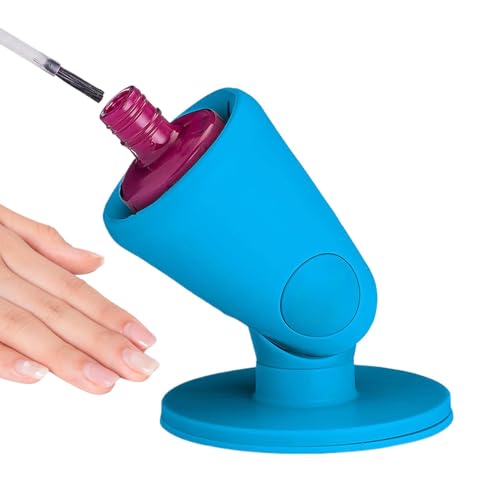 Unkippbarer Nagellack-Flaschenhalter, geneigter -Nagellack-Organizer, Saugnapf-Nageltechnik, Kunstnagel- und Pediküre-Zubehör, Fingernagelmalerei von Bollisate
