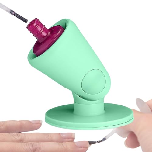 Unkippbarer Nagellack-Flaschenhalter, geneigter Silikon-Nagellack-Organizer, Saugnapf-Nageltechnik, Kunstnagel- und Pediküre-Zubehör, Fingernagelmalerei von Bollisate