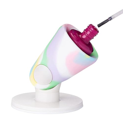 Unkippbarer Nagellack-Flaschenhalter, geneigter Silikon-Nagellack-Organizer, Saugnapf-Nageltechnik, Kunstnagel- und Pediküre-Zubehör, Fingernagelmalerei von Bollisate