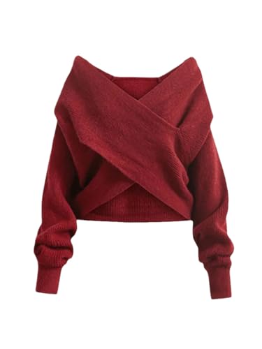 Bollrllr 2023 Herbst Frauen Rock Set Casual Pullover Pullover Hohe Taille Pullover Rock Zwei Stück Set Sweater3 XXL von Bollrllr