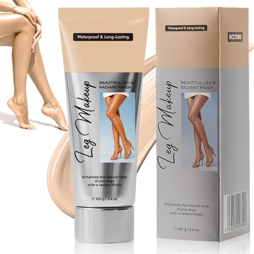 Bein Make Up Wasserfest, Kein Abfärben, Beine zum Abdecken von Krampfadern und Narben, Langanhaltend Körper Makeup, Gleicht den Haut Aus, Vollständig deckender Concealer für Frauen (Light Glow) von BoloShine