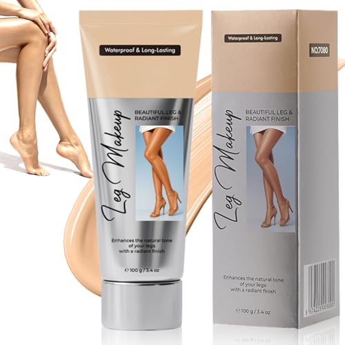 Bein Make Up Wasserfest, Kein Abfärben, Beine zum Abdecken von Krampfadern und Narben, Langanhaltend Körper Makeup, Gleicht den Haut Aus, Vollständig deckender Concealer für Frauen (Medium Glow) von BoloShine