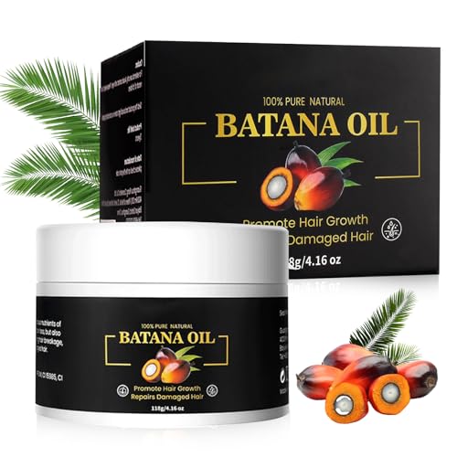 Bio Batana Öl für Haarwachstum, Verhindert Haarausfall, Erhöht die Haardichte, Repariert Trockenheit, Rohes Batana Öl Stimulieren das Haarwachstum und Reparatur für Männern Frauen, 4.16 oz von BoloShine