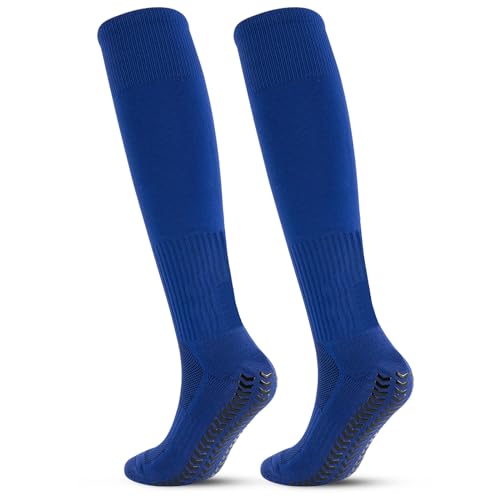 BolosShine Fußballsocken für Herren Damen, Lange Sportsocken, Anti Rutsch Grip Fußball Socken Kompressionsstrümpfe Rutschfeste Sportsocken für Fussball Basketball Laufen von BoloShine