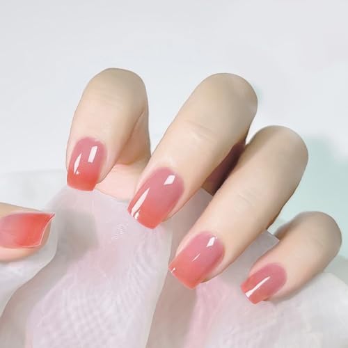 Boloshine UV Gel Nagelfolien, 20 Stück Nagelaufkleber Nagelsticker Halb Ausgehärtete Selbstklebend Gel Nail Stickers Aufkleber Nail Art Stickers DIY für Damen Mädchen (Rosa Kristall) von BoloShine