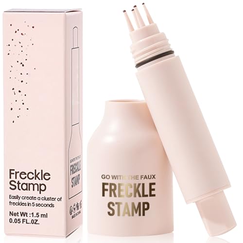 Sommersprossen Stift für Natürliche Freckles, Wasserdicht Sommersprossen Stempel Freckle Pen, Lebensechte Freckles Makeup Stift, Schnelltrocknend, hautfreundlich, Langanhaltend (#03 Dark) von BoloShine
