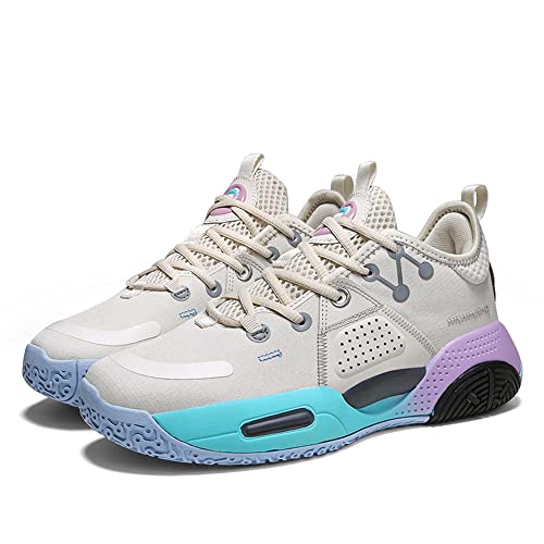 Bolognifi Herren Basketball Anti-Rutsch-Walking Outdoor Laufsport Fitnessschuhe Geschenk(Purple,45 EU) von Bolognifi
