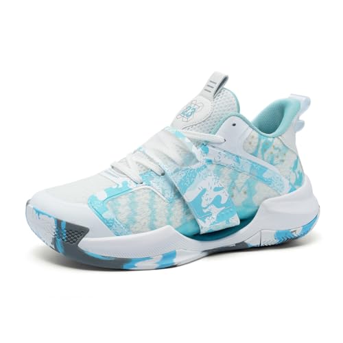 Bolognifi Herren Basketball Training Outdoor Anti-Rutsch-Sportschuhe Geschenk(Blue1,41 EU) von Bolognifi