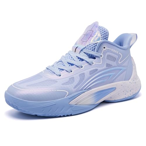 Bolognifi Herren Basketball Training Outdoor Anti-Rutsch-Sportschuhe Geschenk(Blue4,40 EU) von Bolognifi