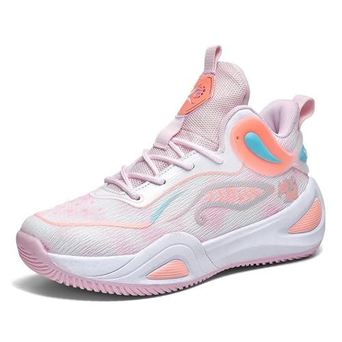 Bolognifi Herren Basketball Training Outdoor Anti-Rutsch-Sportschuhe Geschenk(Pink,36 EU) von Bolognifi