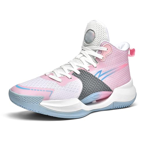 Bolognifi Herren Basketball Training Outdoor Anti-Rutsch-Sportschuhe Geschenk(Pink2,40 EU) von Bolognifi