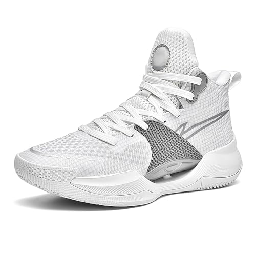 Bolognifi Herren Basketball Training Outdoor Anti-Rutsch-Sportschuhe Geschenk(White2,35 EU) von Bolognifi