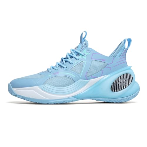 Bolognifi Herren-Basketball-Trainingsschuhe mit hohem Schaft und gewebten Sportschuhen Geschenk(Blue,37 EU) von Bolognifi