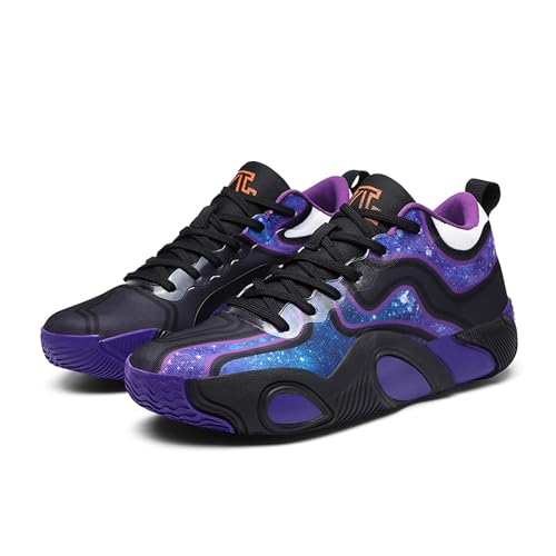 Bolognifi Herren-Basketballschuhe, Bequeme Laufschuhe, Wettkampf-Trainingsschuhe Geschenk(Purple,42 EU) von Bolognifi