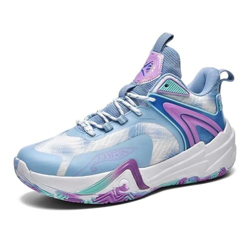 Bolognifi Herren-Basketballschuhe, Bequeme und rutschfeste Sport-Outdoor-Stiefel Geschenk(Blue,40 EU) von Bolognifi