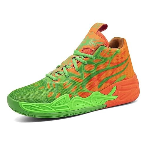 Bolognifi Herren Basketballschuhe Mesh Atmungsaktiv Modische Sport Freizeitschuhe Sportschuhe(Multi-Colored,39 EU) von Bolognifi