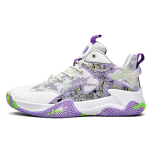 Bolognifi Herren Sport Anti-Rutsch-Basketballschuhe Trainingsschuhe Geschenk(Beige,44 EU) von Bolognifi